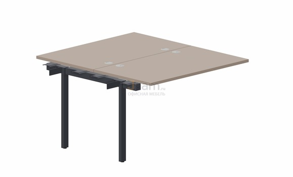 Мебель для персонала Составной стол на 2 рабочих места PEN2TPG127 - (4 громмета) приставной элемент