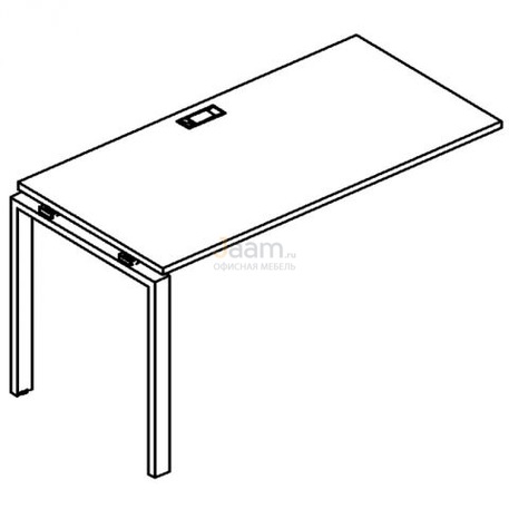 Мебель для персонала Секция стола рабочей станции на металлокаркасе UNO Б1 013-1 БП