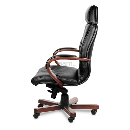 Кресло LEEDS WOOD A кожа+кож.зам.