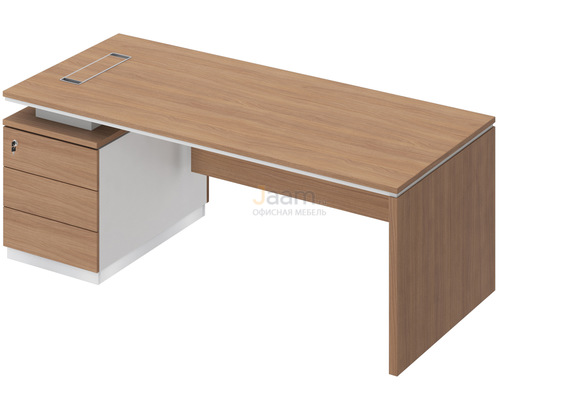 Кабинет руководителя Стол на опорной тумбе левый СИ 110л