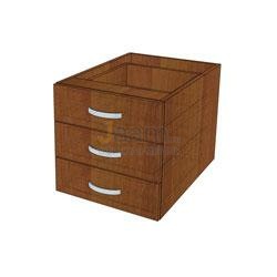 Мебель для персонала Офисная тумба подвесная с 3 ящ. ТФ203