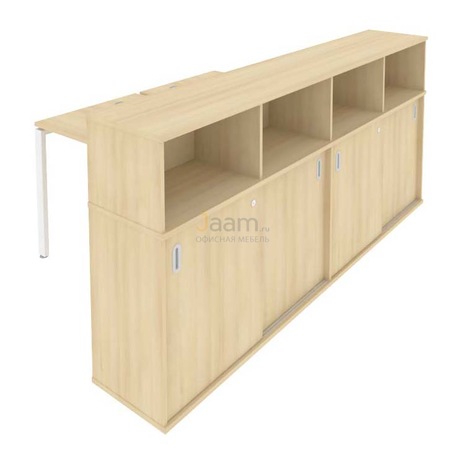 Мебель для персонала Рабочая станция с опорным шкафом-купе Б.РС-СШК-4.1