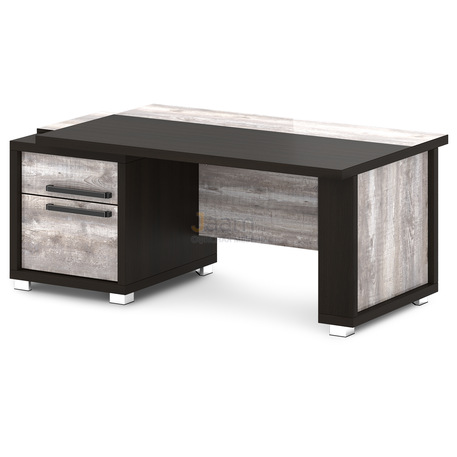 Кабинет руководителя Стол руководителя с одной тумбой L-110пр/л