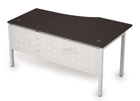 Мебель для персонала Стол криволинейный с экраном из металла левый 6МК.020