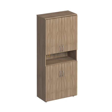 Мебель для персонала Офисный шкаф для документов закрытый 4-дверный с нишей К 374