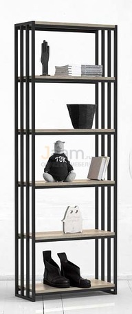 Мебель для персонала Стеллаж низкий с верт.орг. METALFRAME OAK 3