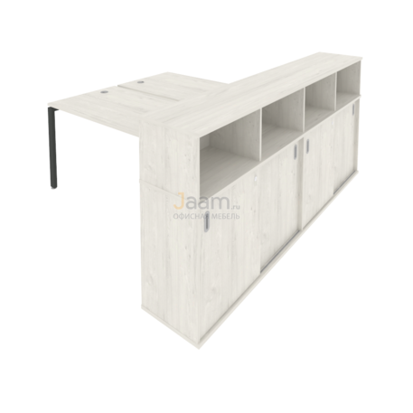 Мебель для персонала Рабочая станция с опорным шкафом-купе Б.РС-СШК-4.4