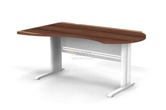Мебель для персонала Стол асимметричный левый на L-образном каркасе B105/1