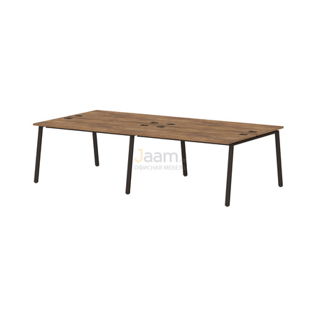 Мебель для персонала Бенч-система на 4 рабочих места на металлокаркасе Т-155