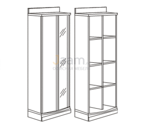 Мебель для гостиниц Офисный шкаф-бар с воротником R5602V