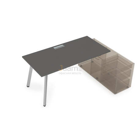 Мебель для персонала Стол рабочий с тумбой опорной порошковое покрытие 10СТО.084