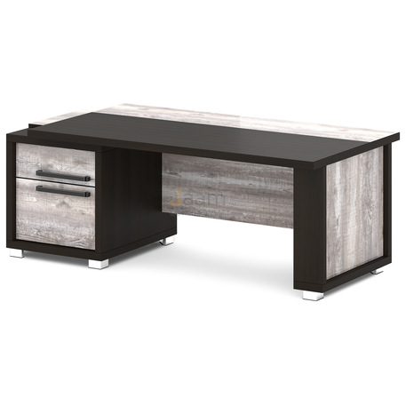 Кабинет руководителя Стол руководителя с одной тумбой L-114пр/л