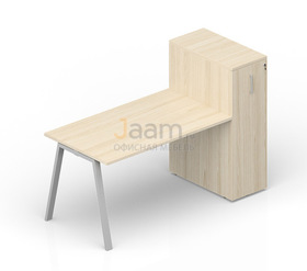 Мебель для персонала Стол с приставным шкафом Tower ARTPS168T112