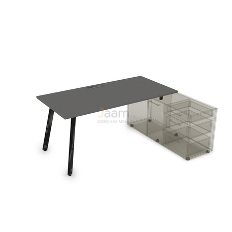 Мебель для персонала Стол рабочий с тумбой опорной порошковое покрытие 10СТО.084