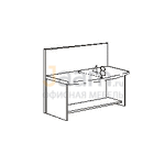 Мебель для гостиниц Стол багажный с полкой R6108